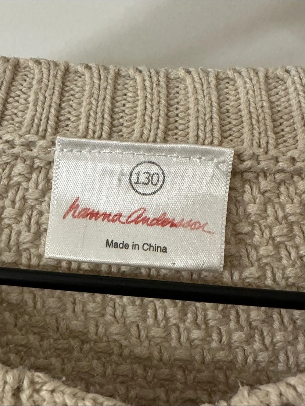 Hanna Andersson Chunky Knit Cardigan size 6/7